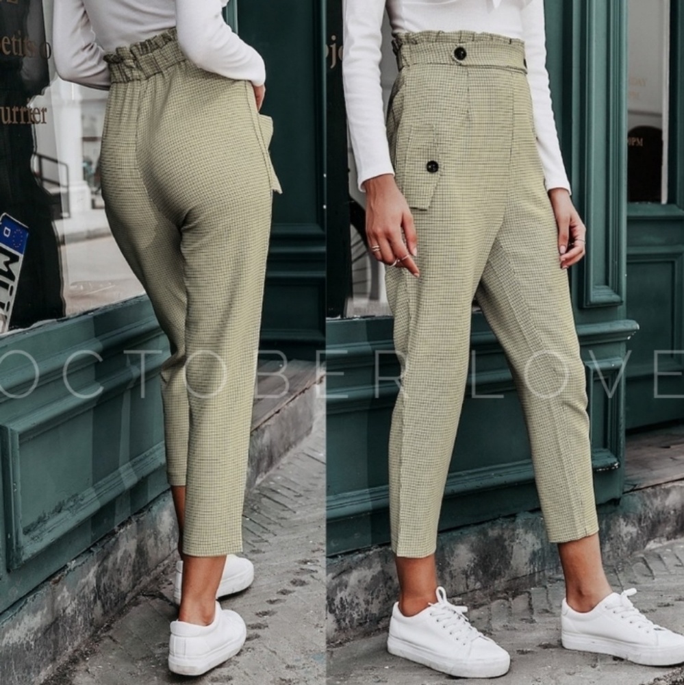 🔥LAST Sz L🔥 October Love High Waisted Ankle Pants - Picture 2 of 4